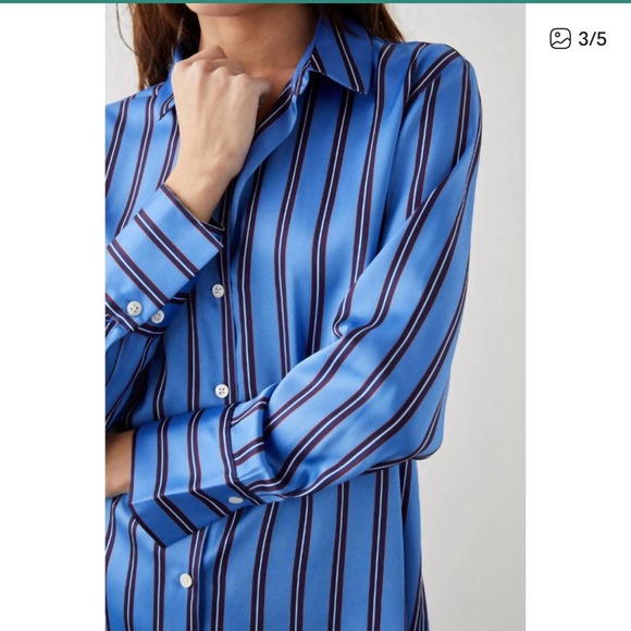 RAILS Dorian Striped Primrose Button Down Shirt Size Large - Picture 3 of 9